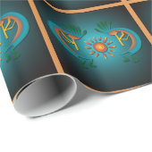 Kokopelli met Sun Wrapping Paper Cadeaupapier (Rol Hoek)