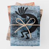 Kokopelli Mobasisch landschap Inpakpapier Vel (In situ)