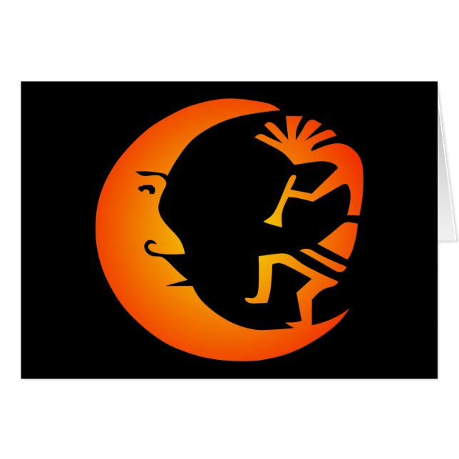 Kokopelli Moon-Black (Voorkant Horizontaal)