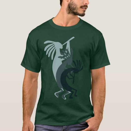 Kokopelli Music krijgt een groen Shirt (Voorkant)