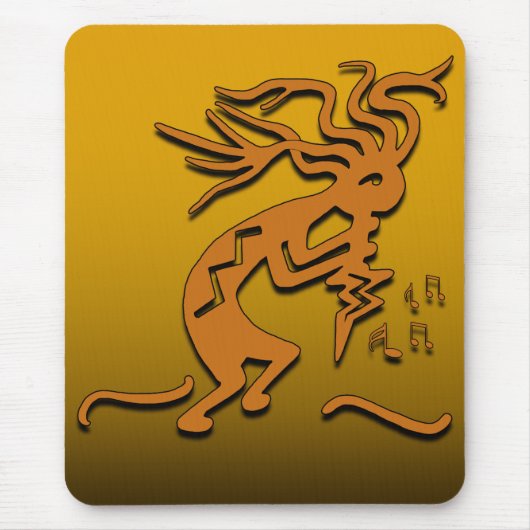 Kokopelli Musical Merry Maker & Notes Muismat (Voorkant)