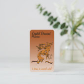 Kokopelli Musician Artwork Visitekaartje (Staand voorkant)