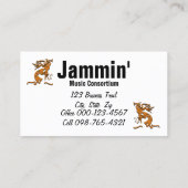 Kokopelli Musician Artwork Visitekaartje (Achterkant)