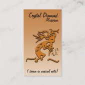 Kokopelli Musician Artwork Visitekaartje (Voorkant)