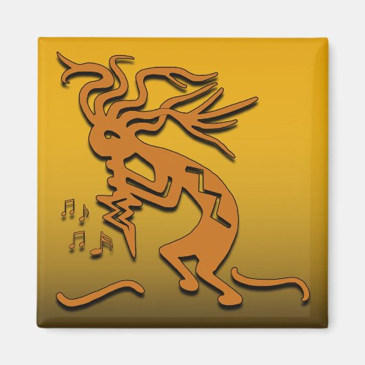 Kokopelli Musician Magneet (Voorkant)