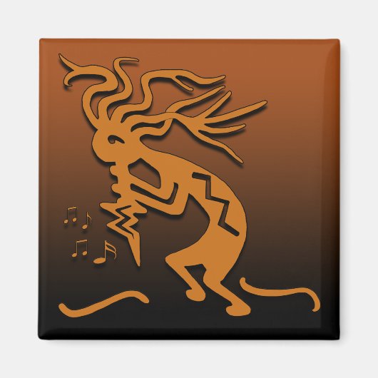 Kokopelli Musician Magneet (Voorkant)