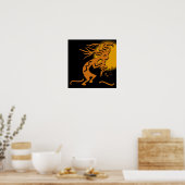 Kokopelli Musician Poster (Keuken)