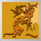Kokopelli Musician Poster (Voorkant)