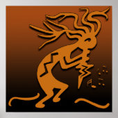 Kokopelli Musician Poster (Voorkant)