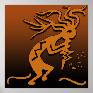 Kokopelli Musician Poster