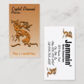 Kokopelli Musician Sjabloon Visitekaartje (Voorkant / Achterkant)