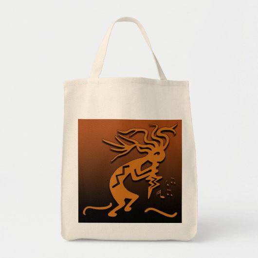 Kokopelli Musician Tote Bag (Voorkant)