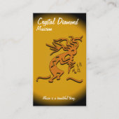 Kokopelli Musician Visitekaartje (Voorkant)