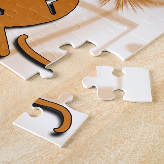 Kokopelli-musicus links en rechts legpuzzel (Zijkant)