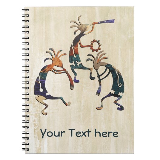 KOKOPELLI musicus trio + jouw ideeën Notitieboek (Voorkant)