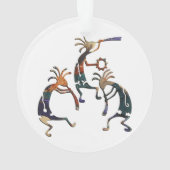 KOKOPELLI musicus trio + jouw ideeën Ornament (achterkant)
