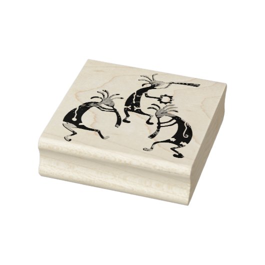 KOKOPELLI musicus trio + jouw ideeën Rubberstempel (Stempel)
