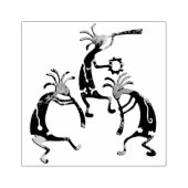 KOKOPELLI musicus trio + jouw ideeën Rubberstempel (Afrduk)