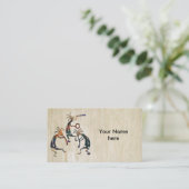 KOKOPELLI musicus trio + jouw ideeën Visitekaartje (Staand voorkant)