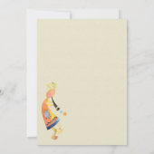 Kokopelli Muziek voor Pensioenfeest Kaart (Achterkant)