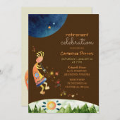 Kokopelli Muziek voor Pensioenfeest Kaart (Voorkant / Achterkant)