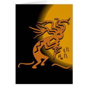 Kokopelli, muzikale feestvierder met lege binnenka