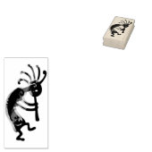 KOKOPELLI muzikant links + uw ideeën Rubberstempel (Gestempeld)