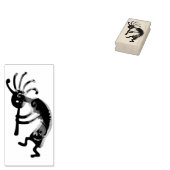 KOKOPELLI muzikant reight + uw ideeën Rubberstempel (Gestempeld)