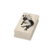 KOKOPELLI muzikant reight + uw ideeën Rubberstempel (Stempel)