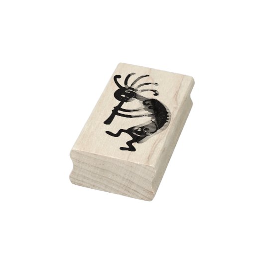 KOKOPELLI muzikant reight + uw ideeën Rubberstempel (Stempel)
