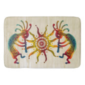 KOKOPELLI muzikant sun + uw ideeën Badmat (Voorkant)