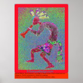 KOKOPELLI MYSTICAL RED GRENDER POSTER (Voorkant)