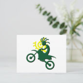 Kokopelli Native American Dirt Bike Briefkaart (Staand voorkant)