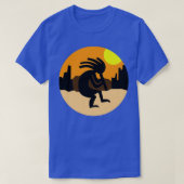 Kokopelli Native American Sunset T-shirt (Design voorkant)