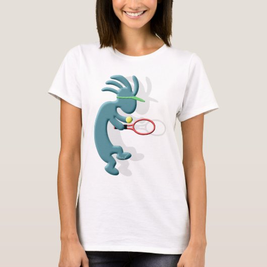Kokopelli Native American Tennis T-shirt (Voorkant)