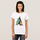 Kokopelli Native American Tipi Camping T-shirt (Voorkant volledig)