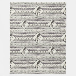 Kokopelli - Native Amerikaans naadloos patroon 1 Fleece Deken