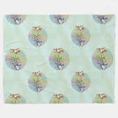 Kokopelli - Native Amerikaans naadloos patroon 5 Fleece Deken (Voorkant (Horizontaal))