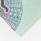 Kokopelli - Native Amerikaans naadloos patroon 5 Fleece Deken (Hoek)