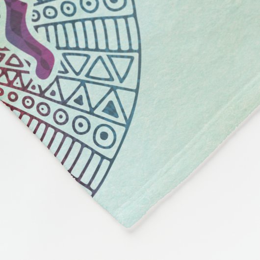 Kokopelli - Native Amerikaans naadloos patroon 5 Fleece Deken (Hoek)