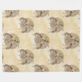 Kokopelli - Native Amerikaans naadloos patroon 8 Fleece Deken (Voorkant (Horizontaal))