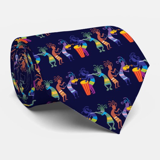 Kokopelli Necktie Stropdas (Opgerold)