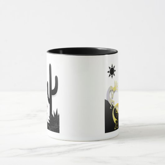 Kokopelli op weg mok (Midden)