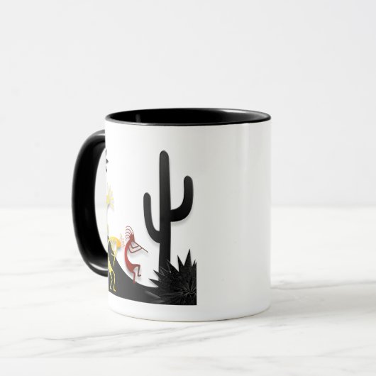 Kokopelli op weg mok (Voorkant links)