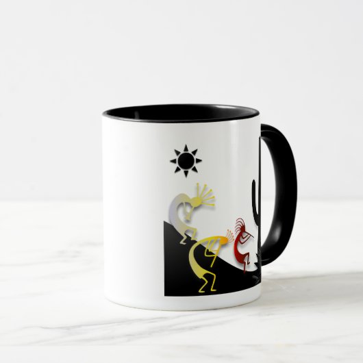 Kokopelli op weg mok (Voorkant rechts)