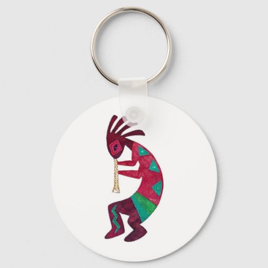 Kokopelli Origineel ontwerp! Sleutelhanger (Voorkant)