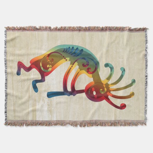 KOKOPELLI-ornamenten en uw ideeën Deken (Voorkant)