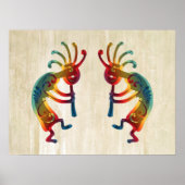 KOKOPELLI-ornamenten en uw ideeën Poster (Voorkant)
