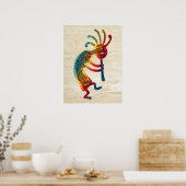 KOKOPELLI-ornamenten en uw ideeën Poster (Keuken)