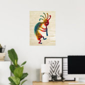 KOKOPELLI-ornamenten en uw ideeën Poster (Thuiskantoor)
